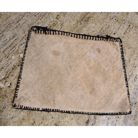 Vintage Handmade Victorian Pillow Cover 10x12" Azalea Trail Maid? Purple Dress - Picture 2 of 11